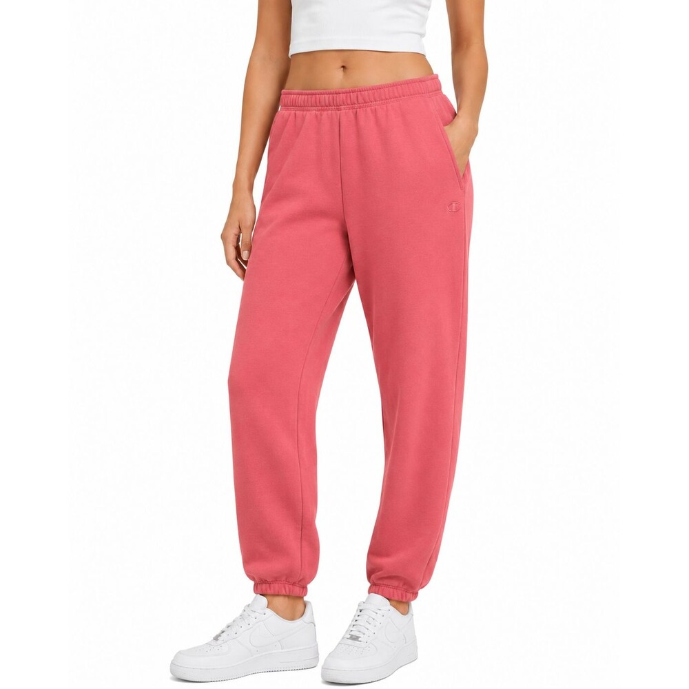 Champion Women’s XL Pink Coral Fleece Jogger Sweatpants Elastic Waist Drawstring